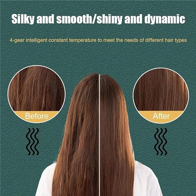 Electric Hair Straightener Brush فرشاة كهربائية لفرد الشعر