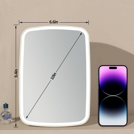 Smart Touch LED Makeup Mirror    بإضاءة LED قابلة للشحن والتعديل