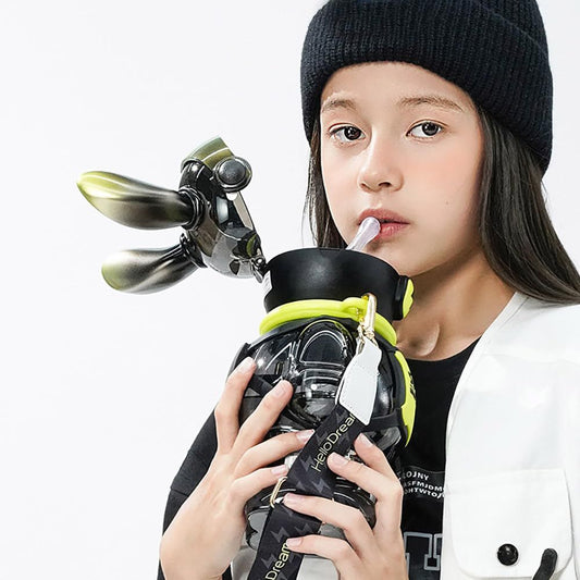 Bunny Robo Thermo Bottle for Kids   زجاجة حرارية للأولاد بشكل الأرنب الروبوت