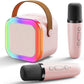 Party-Ready Karaoke Machine – Wireless Mics, Colorful Lights & Voice Effects!