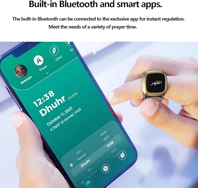 1. Digital Zikr Ring – Count Your Blessings with Ease  خاتم الذكر الرقمي – عد نعم الله بسهولة